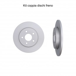 Coppia dischi freno posteriore