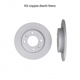 Coppia dischi freno posteriore