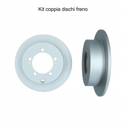 Coppia dischi freno posteriore