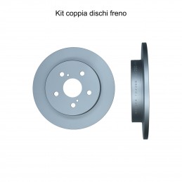 Coppia dischi freno posteriore