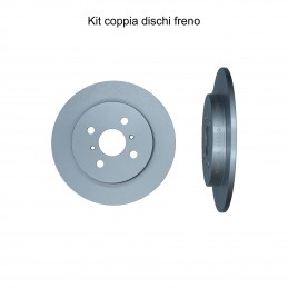 Coppia dischi freno posteriore