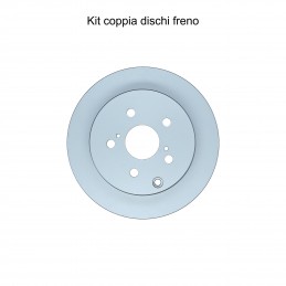 Coppia dischi freno posteriore