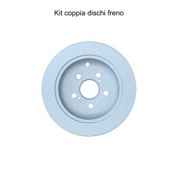 Coppia dischi freno posteriore