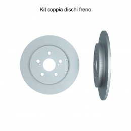 Coppia dischi freno posteriore