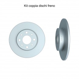 Coppia dischi freno posteriore