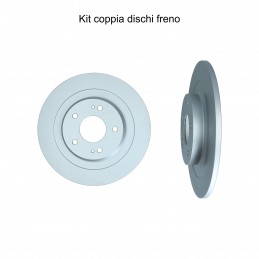 Coppia dischi freno posteriore