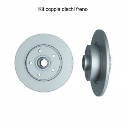 Coppia dischi freno posteriore