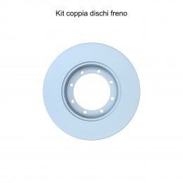 Coppia dischi freno posteriore