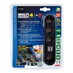 Multi Socket 4+2 presa...