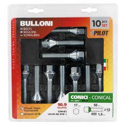 Set 10 bulloni conici TC7