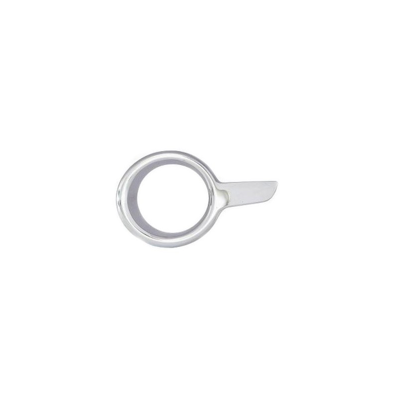 Cornice fendinebbia cromata guida - sx