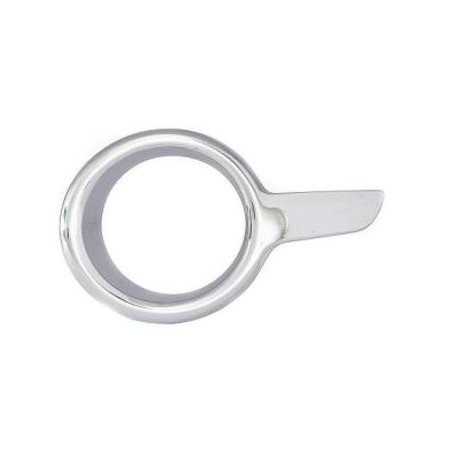 Cornice fendinebbia cromata guida - sx