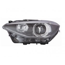 Faro proiettore Xenon D1S con motorino a led parabola nera guida - sx