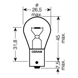 Osram Lampadina P21W con...