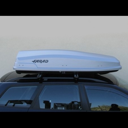 Farad Torpedo F7 Box baule portapacchi 490 lt grigio satinato 195x80x40