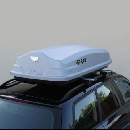 Farad Torpedo F7 Box baule portapacchi 490 lt grigio satinato 195x80x40