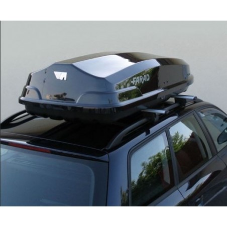 Farad Torpedo F7 Box baule portapacchi 490 lt nero lucido 195x80x40