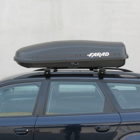 Farad Zeus Box baule portapacchi 400 lt nero satinato 160x85x40
