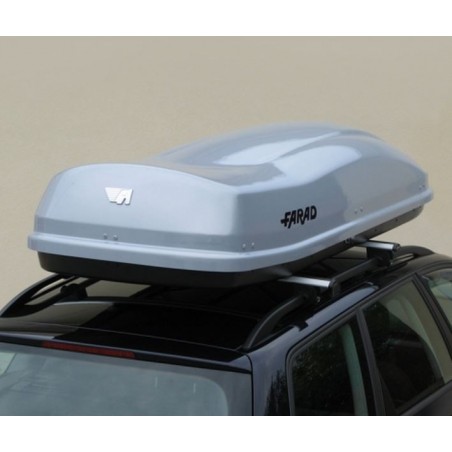 Farad Marlin F3 Box baule portapacchi 530 lt grigio metallizzato 225x80x42