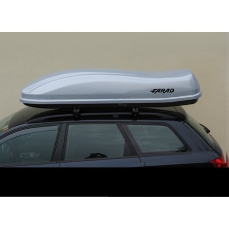 Farad Marlin F3 Box baule portapacchi 530 lt grigio metallizzato 225x80x42