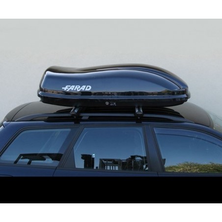 Farad Marlin F3 Box baule portapacchi 400 lt nero lucido 160x80x40
