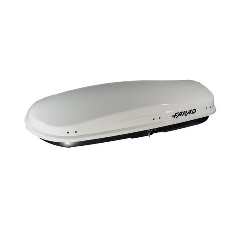 Farad Zeus Box baule portapacchi 480 lt bianco lucido 190x80x42