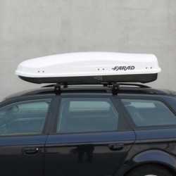 Farad Zeus Box baule portapacchi 480 lt bianco lucido 190x80x42
