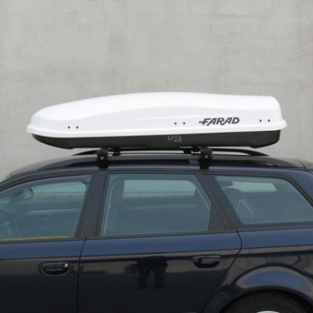 Farad Zeus Box baule portapacchi 480 lt bianco lucido 190x80x42