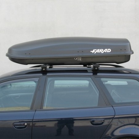 Farad Zeus Box baule portapacchi 480 lt nero satinato 190x80x42
