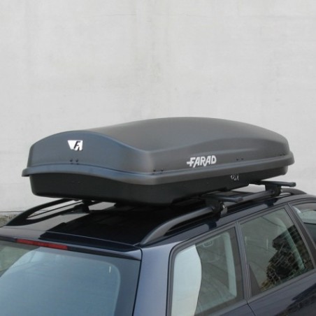 Farad Zeus Box baule portapacchi 630 lt nero satinato 210x90x42