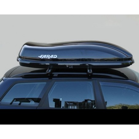 Farad Marlin F3 Box baule portapacchi 480 lt nero lucido 190x80x40