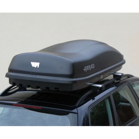 Farad Marlin F3 Box baule portapacchi 480 lt nero satinato 190x80x40