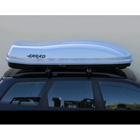 Farad Marlin F3 Box baule portapacchi 680 lt grigio metallizzato 210x100x42