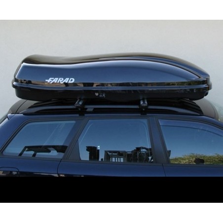 Farad Marlin F3 Box baule portapacchi 680 lt nero lucido 210x100x42