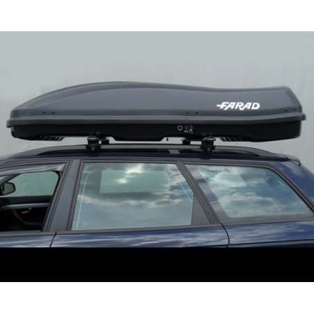Farad Marlin F3 Box baule portapacchi 680 lt nero satinato 210x100x42