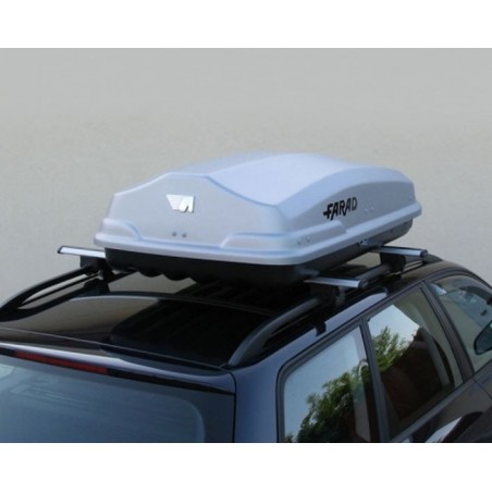 Farad Torpedo F7 Box baule portapacchi 400 lt grigio satinato 160x80x40