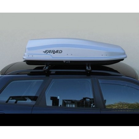 Farad Torpedo F7 Box baule portapacchi 400 lt grigio satinato 160x80x40