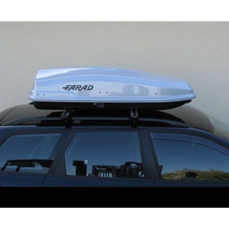 Farad Torpedo F7 Box baule portapacchi 400 lt grigio metallizzato 160x80x40
