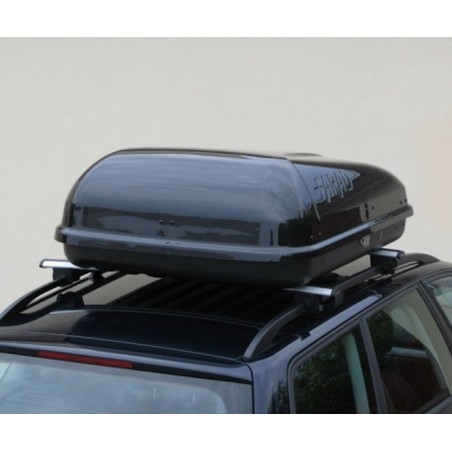 Farad Barracuda F1 Box baule portapacchi 400 lt nero lucido 125x100x40