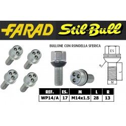 Farad Stil Bull Bulloni antifurto con 2 chiavi cod WP14/A